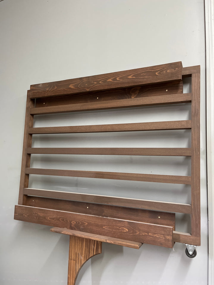 Dark Walnut  Sliding Pocket Gate 43” wide x 36”tall (Clearance)