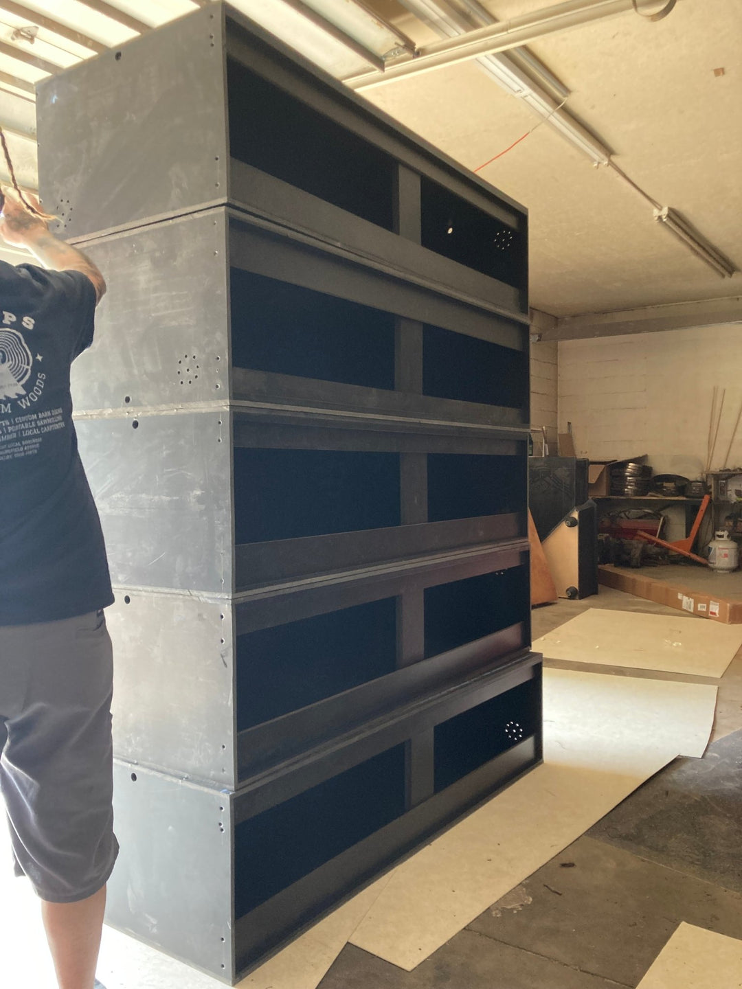 72" Black PVC Reptile Enclosure: Bioactive Habitat for Pythons - Stumps Custom Wood