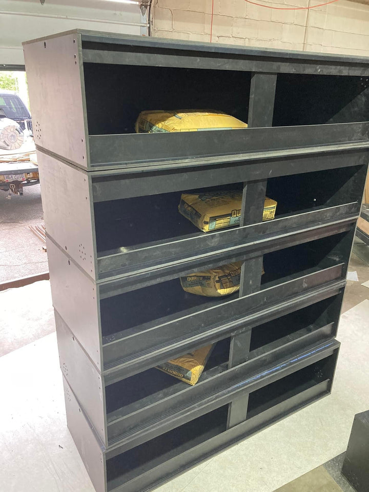 72" Black PVC Reptile Enclosure: Bioactive Habitat for Pythons - Stumps Custom Wood