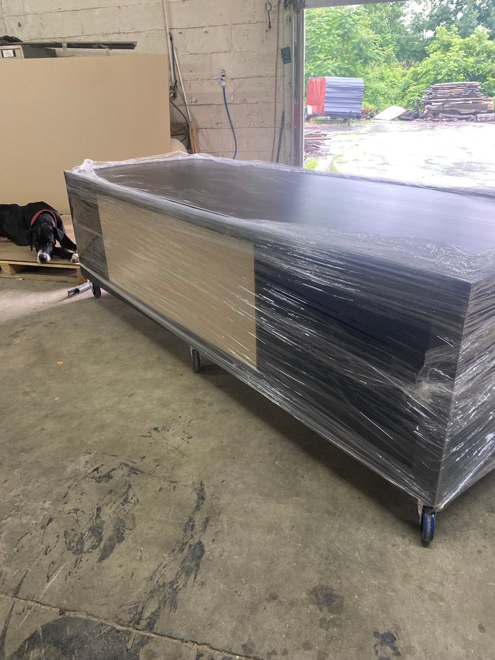 72" Black PVC Reptile Enclosure: Bioactive Habitat for Pythons - Stumps Custom Wood