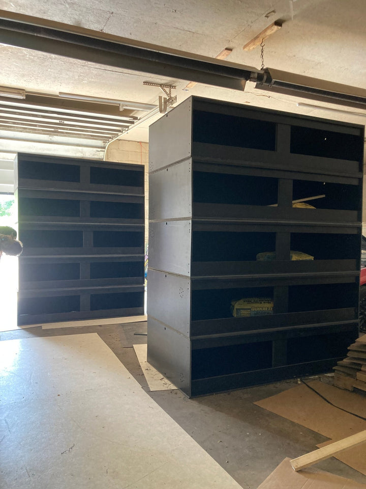 72" Black PVC Reptile Enclosure: Bioactive Habitat for Pythons - Stumps Custom Wood