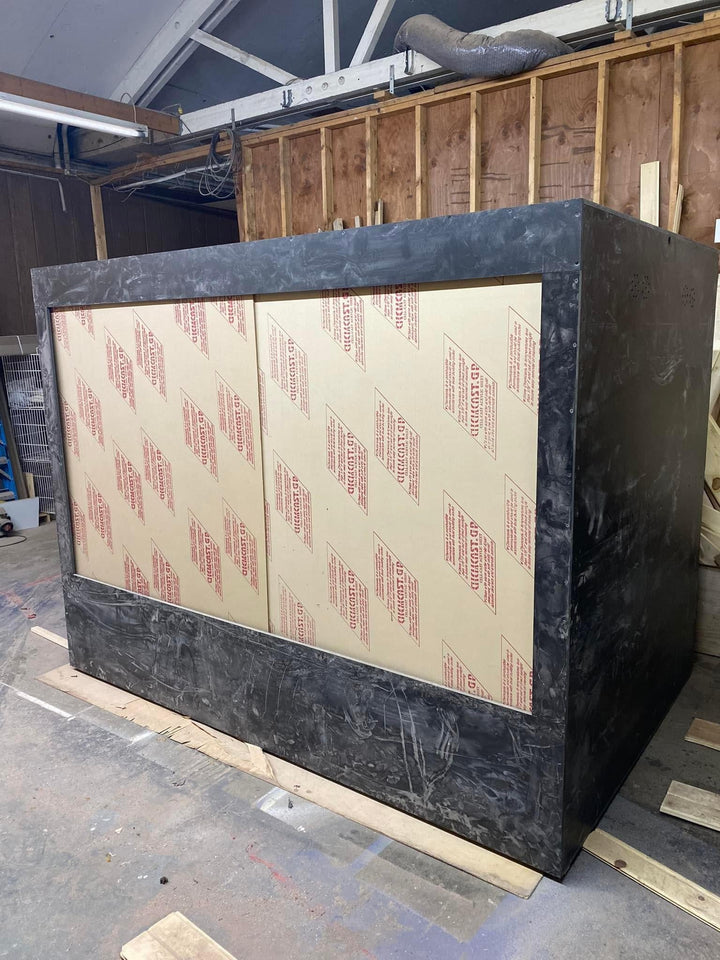 8 Ft Black Bioactive PVC Reptile Enclosure – 96" Habitat - Stumps Custom Wood
