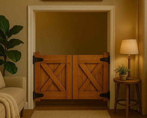 Stall Style Baby & Pet Gate | Handmade Wooden Safety Gate