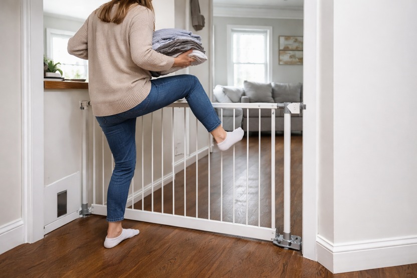 Modern Sliding Pocket Gate – Custom Baby & Pet Safety Gate – Stumps ...
