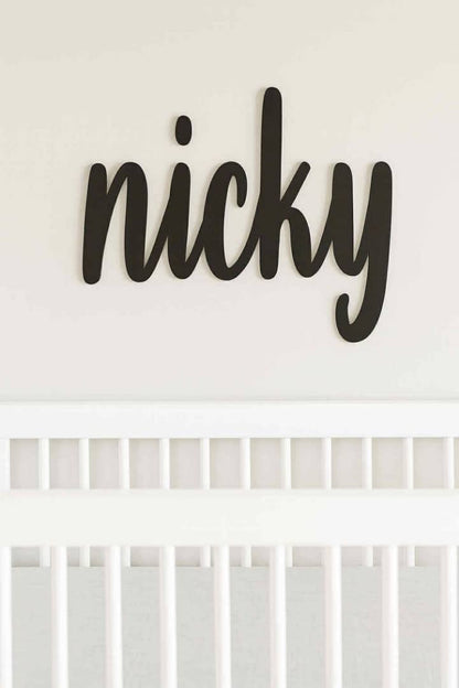 3D Name Wall Hanging Decor | Personalized Wooden Nursery & Kids Room Sign