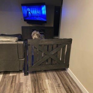 ANY SIZE Baby &amp; Dog Gate – Custom Handcrafted Wooden Safety Gate - Stumps Custom Wood