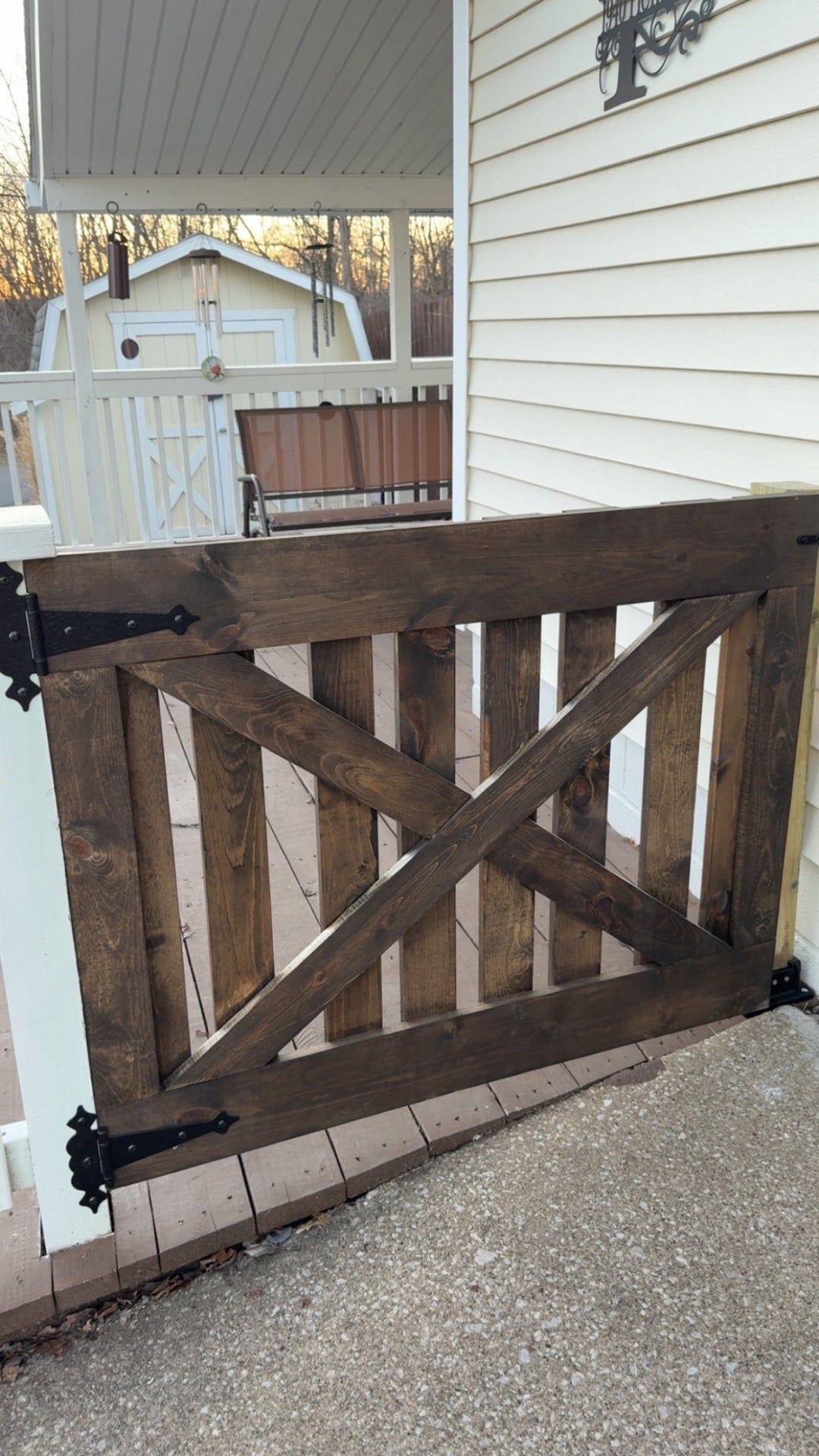 ANY SIZE Baby &amp; Dog Gate – Custom Handcrafted Wooden Safety Gate - Stumps Custom Wood