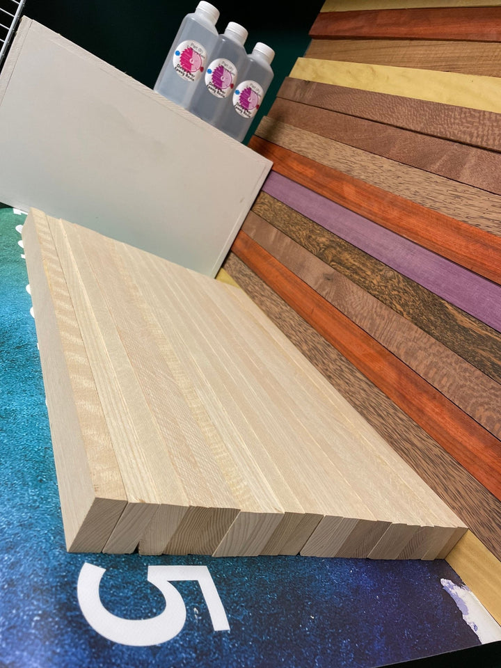 Ash Kings Hardwood Cutting Board Blanks: 3/4" x 1 3/4" (19 pc) - Stumps Custom Wood