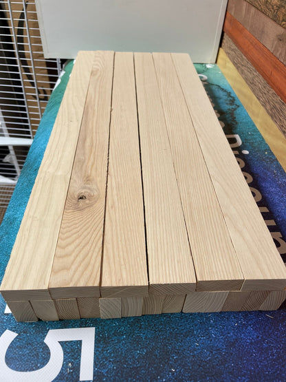 Ash Kings Hardwood Cutting Board Blanks: 3/4" x 1 3/4" (19 pc) - Stumps Custom Wood