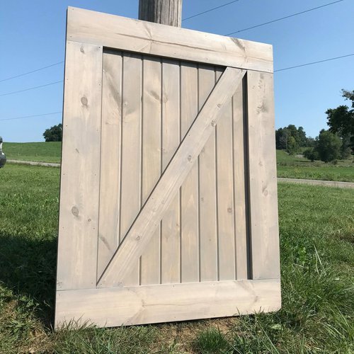 Barn Door Style Baby Pet Gate | Custom Handmade Wooden Safety Gate - Stumps Custom Wood
