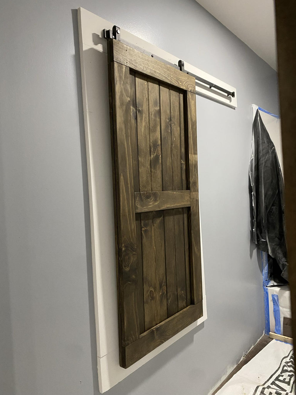 Barn Door Style Baby Pet Gate | Custom Handmade Wooden Safety Gate - Stumps Custom Wood