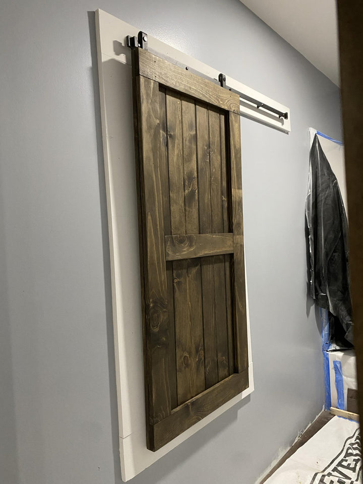 Barn Door Style Baby Pet Gate | Custom Handmade Wooden Safety Gate - Stumps Custom Wood