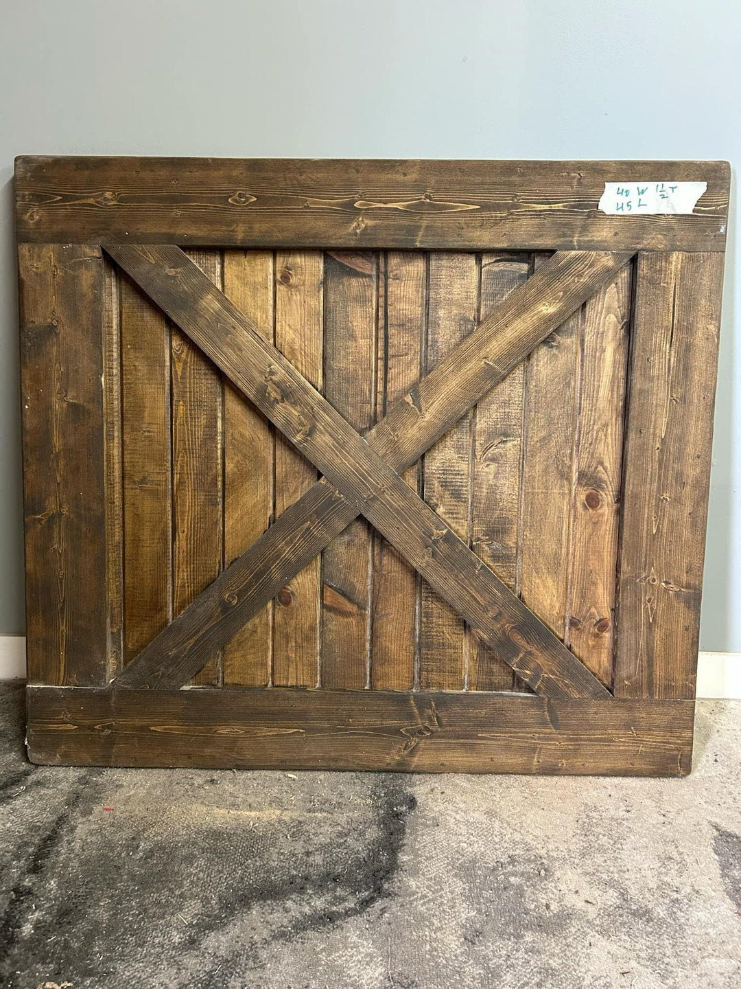 Barn Door Style Baby Pet Gate | Custom Handmade Wooden Safety Gate