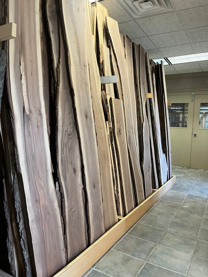 Black Walnut Live Edge Slab: DIY Charcuterie Board &amp; Epoxy Tabletop - Stumps Custom Wood