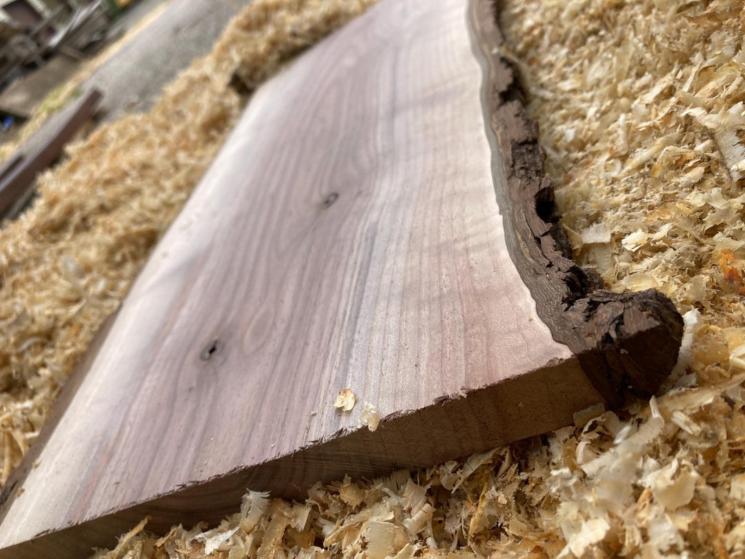 Black Walnut Live Edge Slab: DIY Charcuterie Board &amp; Epoxy Tabletop - Stumps Custom Wood