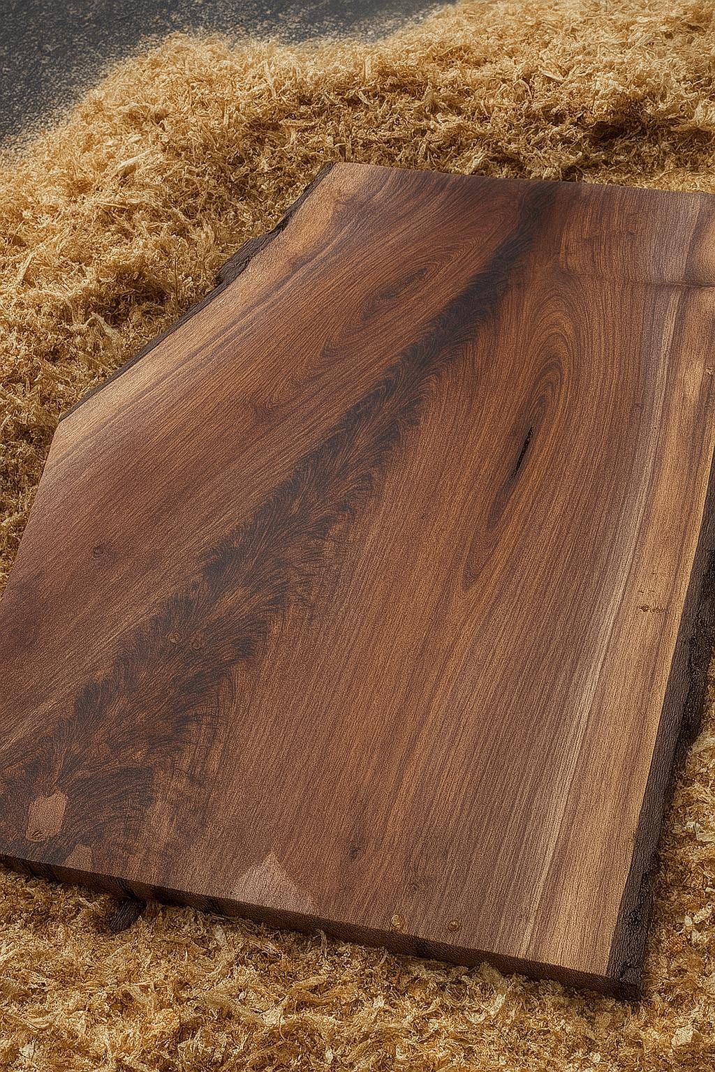 Black Walnut Live Edge Slab: DIY Charcuterie Board &amp; Epoxy Tabletop - Stumps Custom Wood