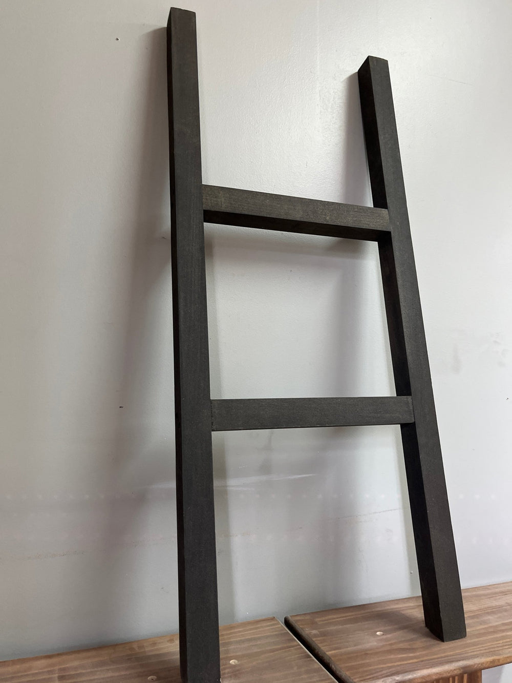 Blanket Ladder 3ft Stained True Black (Clearance) - Stumps Custom Wood