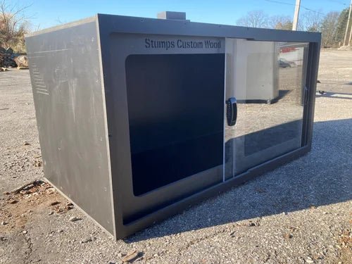 bulk PVC reptile enclosures showcasing a custom black habitat for reptiles, designed for commercial use.