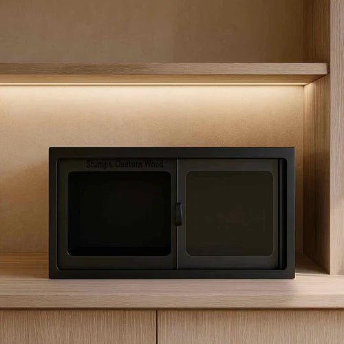 bulk PVC reptile enclosures displayed in an elegant wooden setting with soft ambient lighting.