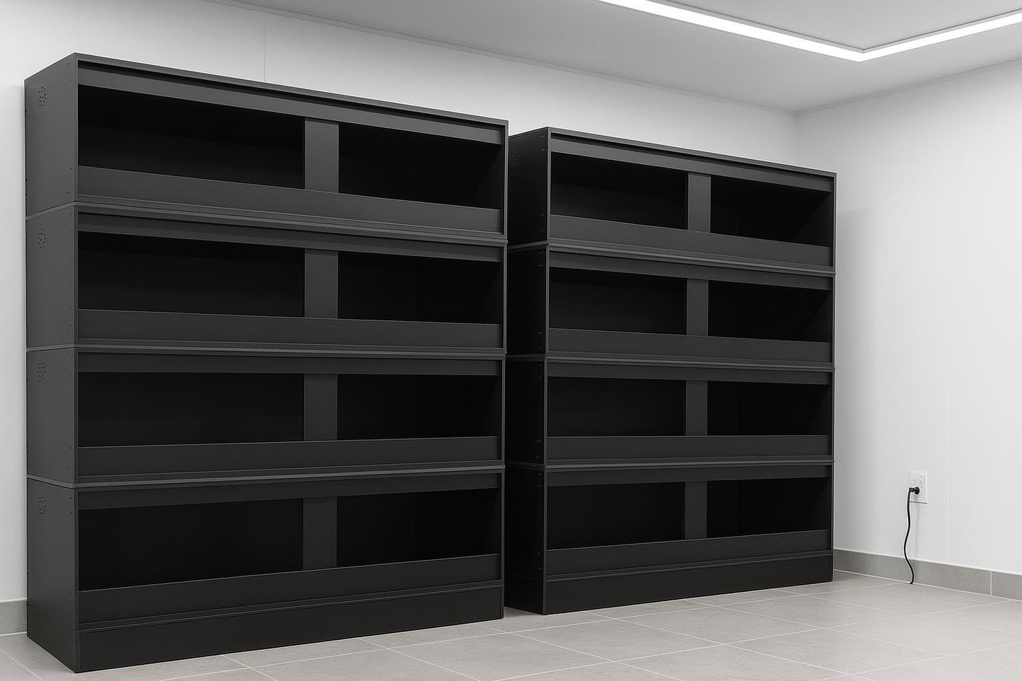 Bulk 72" Black PVC Reptile Enclosure (20 units) - Stumps Custom Wood