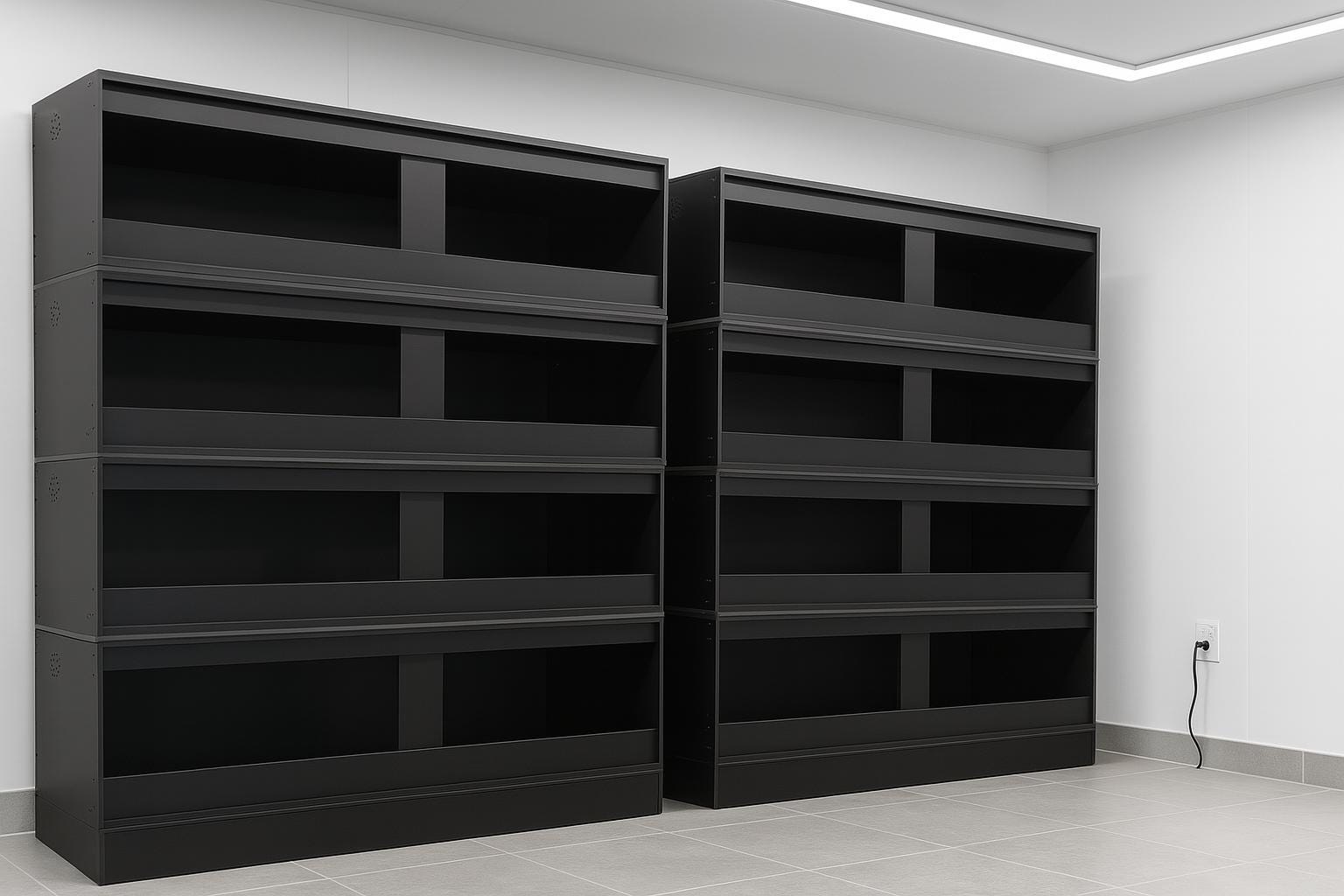 Bulk 72" Black PVC Reptile Enclosure (20 units) - Stumps Custom Wood