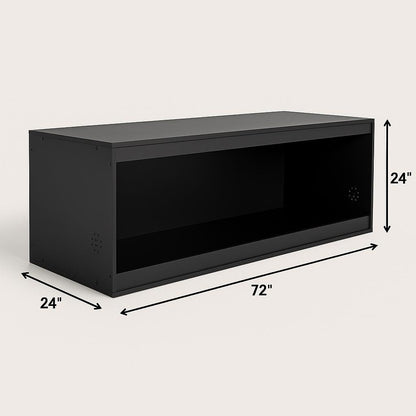 Bulk 72" Black PVC Reptile Enclosure (20 units) - Stumps Custom Wood
