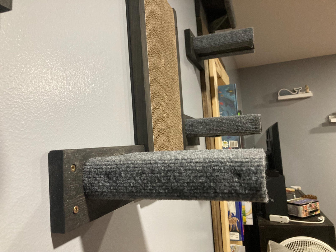 Cat Wall Climbing Blocks 3 Pack Vertical Play Path - Stumps Custom Wood