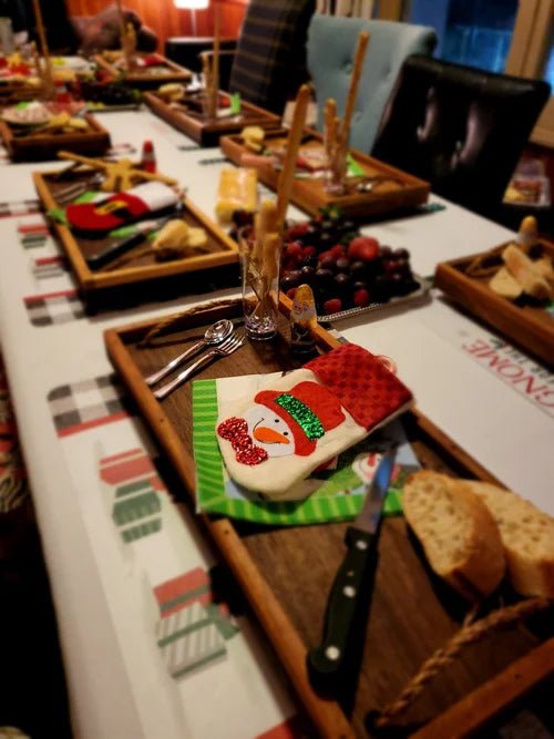 Charcuterie Meat &amp; Cheese Board | Handmade Serving Tray - Stumps Custom Wood