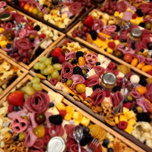 Charcuterie Meat &amp; Cheese Board | Handmade Serving Tray - Stumps Custom Wood