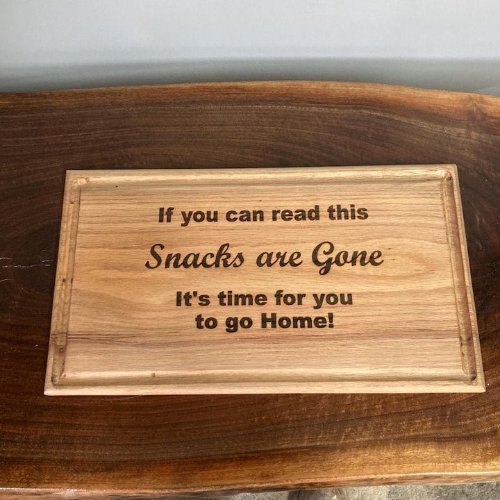 Christmas serving tray engraved Tray | Engraved Wood Xmas Board - Stumps Custom Wood