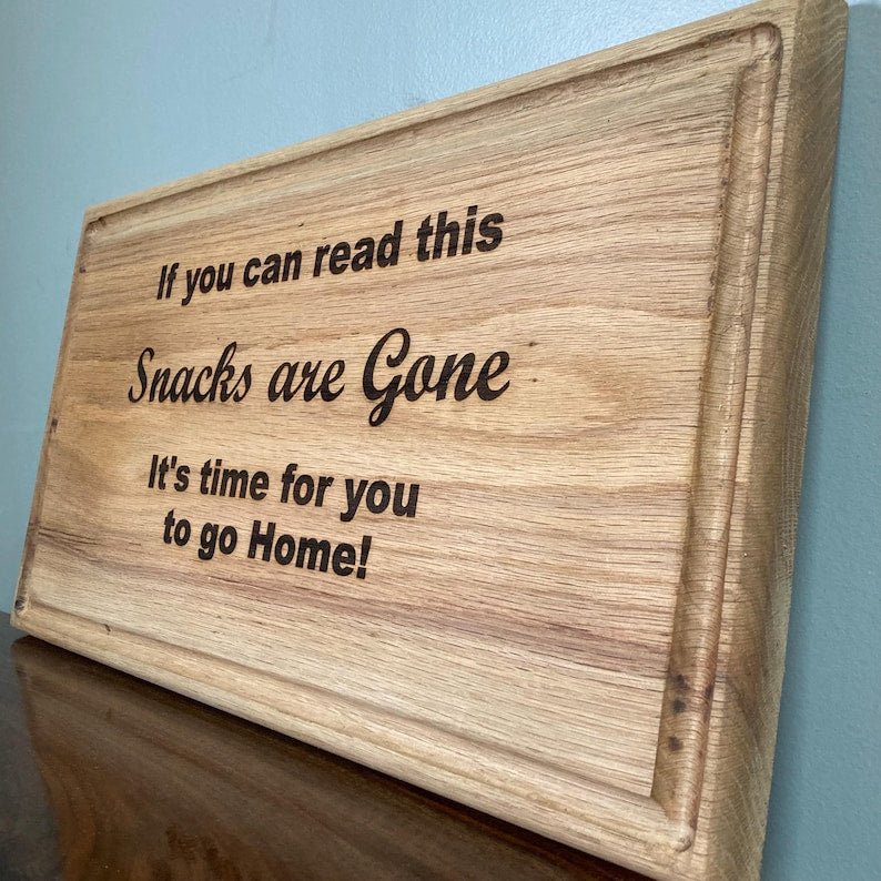 Christmas serving tray engraved Tray | Engraved Wood Xmas Board - Stumps Custom Wood