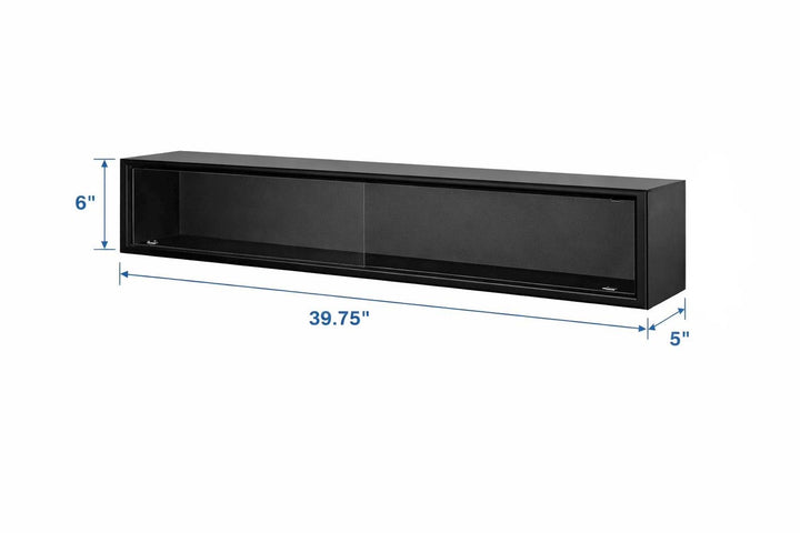 Collectors Wall Display Case With Clear Sliding Front - Stumps Custom Wood