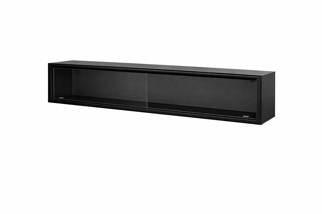 Collectors Wall Display Case With Clear Sliding Front - Stumps Custom Wood