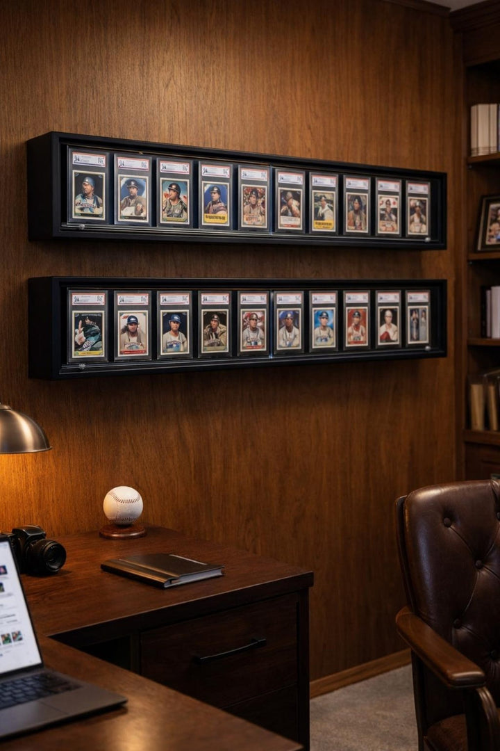 Collectors Wall Display Case With Clear Sliding Front - Stumps Custom Wood