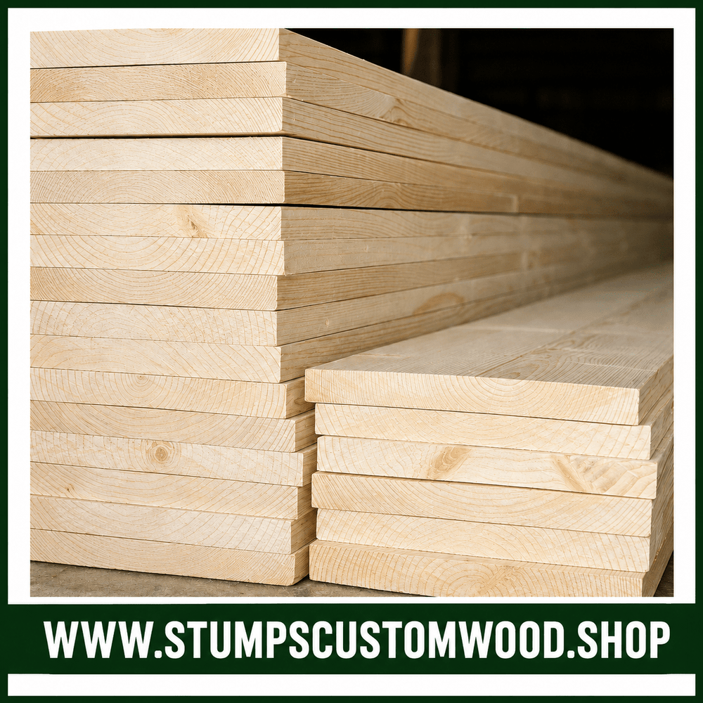 Custom 1x10 Pine Board Cut to Length - Stumps Custom Wood