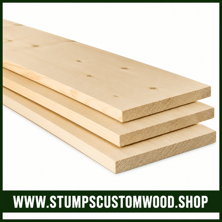 Custom 1x10 Pine Board Cut to Length - Stumps Custom Wood