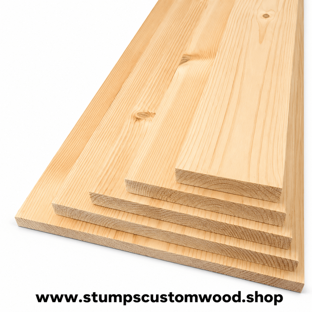Custom 1x8 Pine Board Cut to Length - Stumps Custom Wood