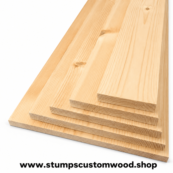 Custom 1x8 Pine Board Cut to Length - Stumps Custom Wood
