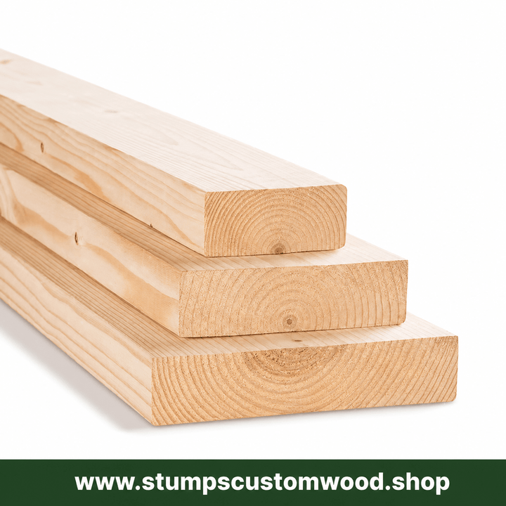 Custom 2x8 Pine Lumber Cut to Length - Stumps Custom Wood