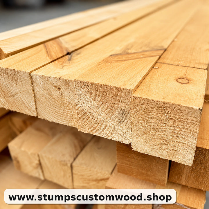 Custom 4x4 Pine Post Cut to Length - Stumps Custom Wood