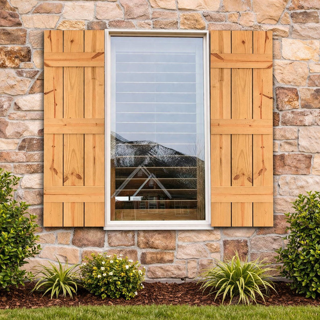 Custom Cedar Window Shutters | Exterior Wood - Stumps Custom Wood