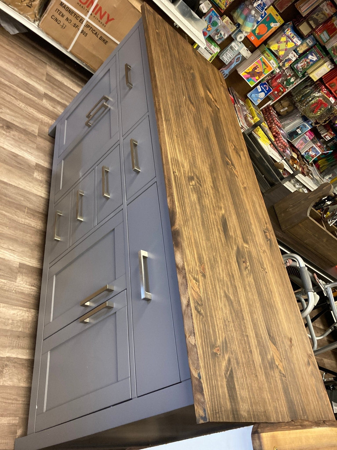 Custom Live Edge Wood Island Top: Kitchen Butcher Block - Stumps Custom Wood