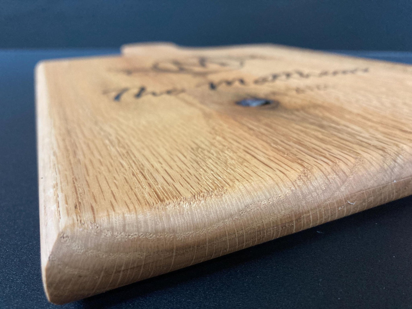 Custom Oak Wedding Cutting Board: Personalized Charcuterie Board - Stumps Custom Wood