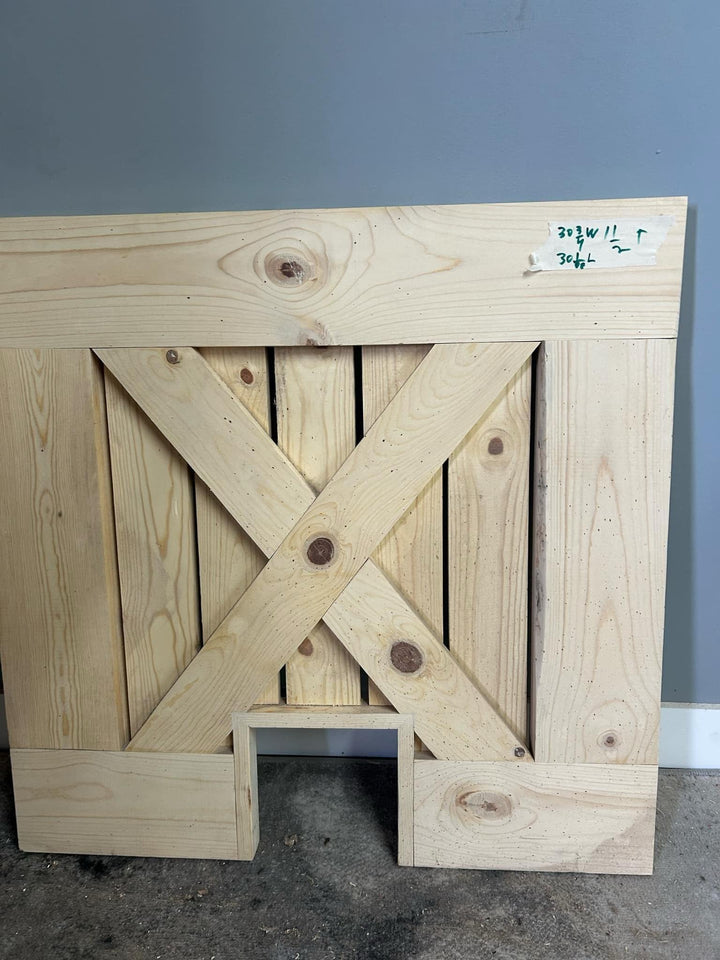 custom pet gate with door | Handmade Indoor/Outdoor Safety Gate - Stumps Custom Wood