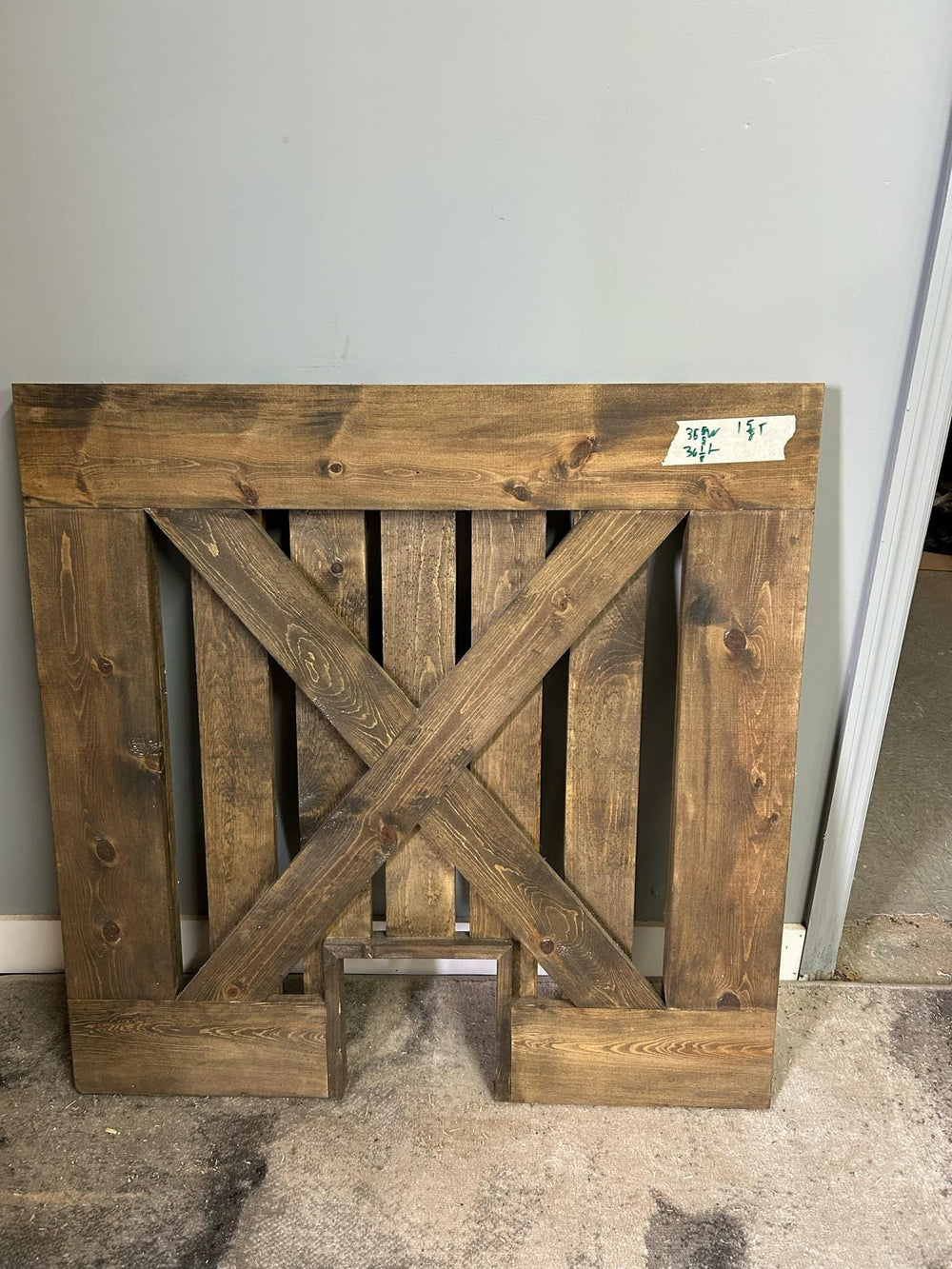 custom pet gate with door | Handmade Indoor/Outdoor Safety Gate - Stumps Custom Wood