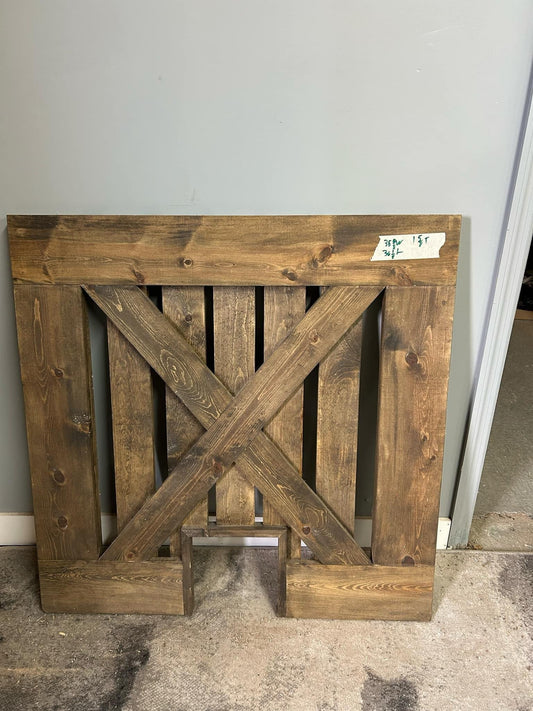 custom pet gate with door | Handmade Indoor/Outdoor Safety Gate - Stumps Custom Wood