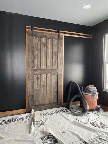 custom rustic sliding door: Custom Rustic Sliding Door Fully Assembled - Stumps Custom Wood