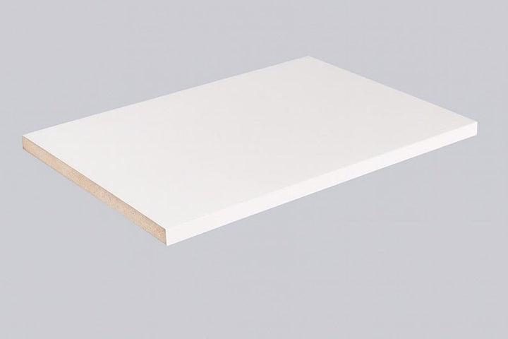 custom white melamine shelves Cut to Order: 3/4" Thick Particleboard - Stumps Custom Wood