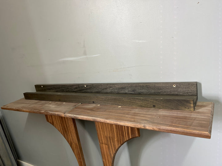 Floating Picture Ledge 36” Stained Ebony (Clearance) - Stumps Custom Wood