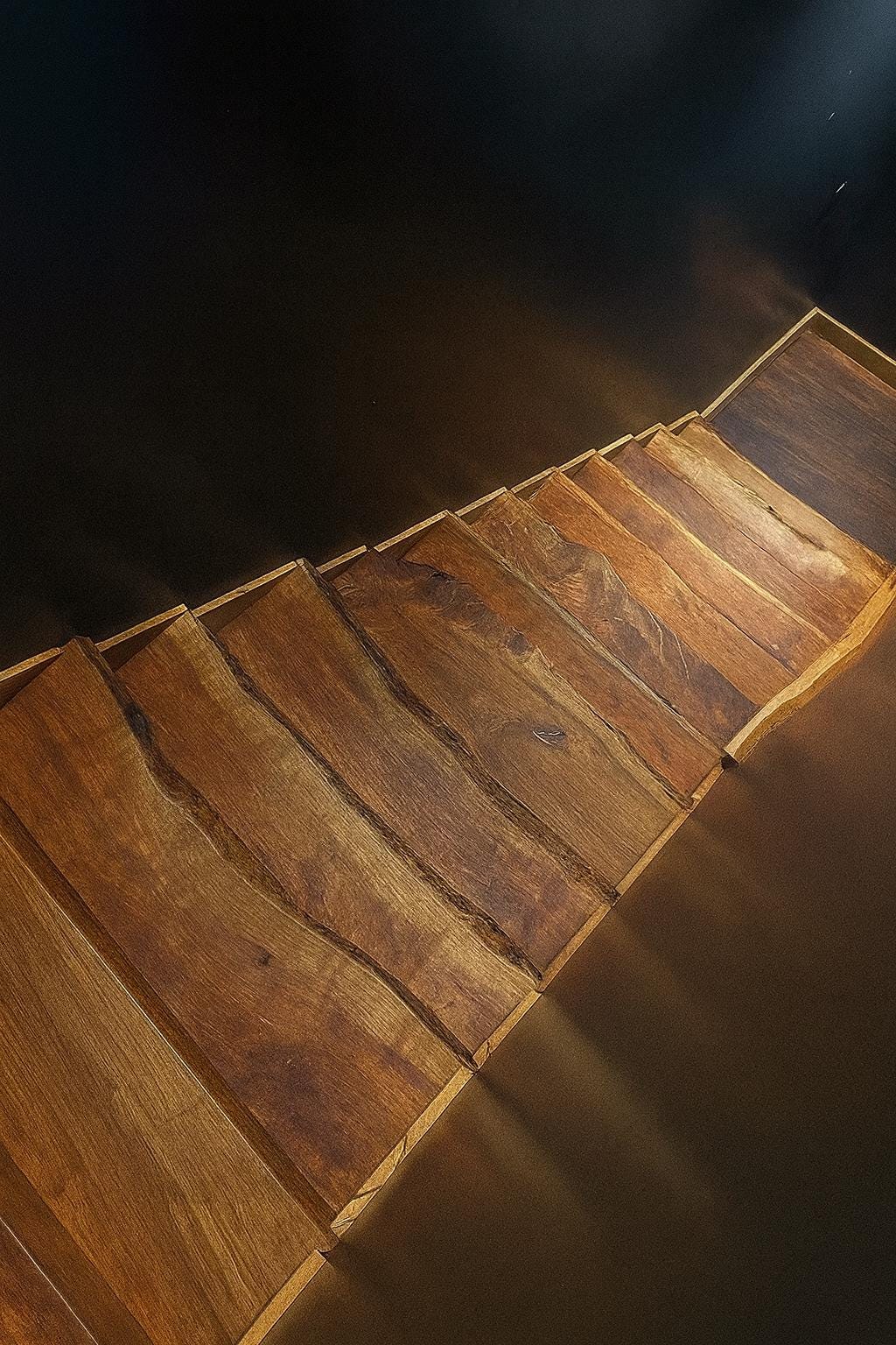 Handmade Live Edge Wood Stair Treads: Rustic Modern Upgrade (4 Pack) - Stumps Custom Wood